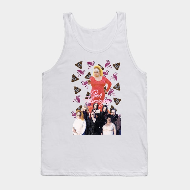 Pink Flamingos Tank Top by Exploitation-Vocation